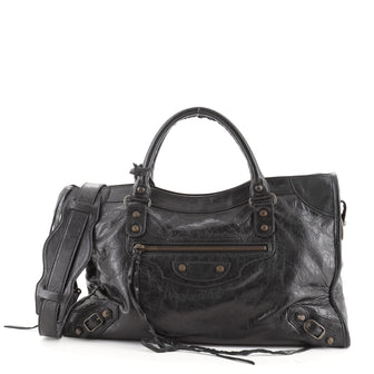 Balenciaga City Classic Studs Bag Leather Medium