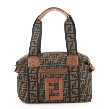Fendi Vintage FF Zip Tote Zucca Canvas Tall