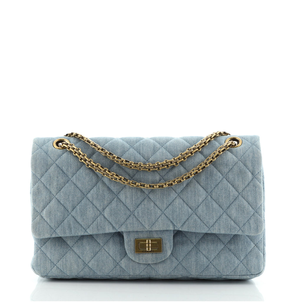 CHANEL Denim Quilted Chanel 22 Blue 1296201
