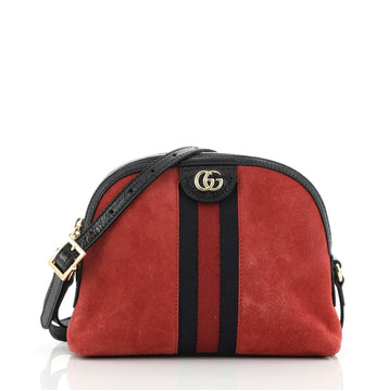 Gucci Ophidia Dome Shoulder Bag Suede Small