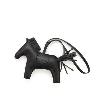 Hermes So Black GriGri Rodeo Bag Charm Leather MM