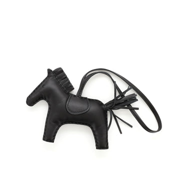 Hermes So Black GriGri Rodeo Bag Charm Leather MM