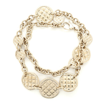 Chanel CC Quilted Medallion Chain Belt Metal