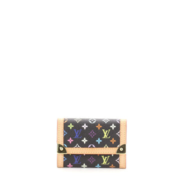 Louis Vuitton Porte-Monnaie Plat Coin Purse Monogram Multicolor