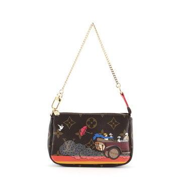 Louis Vuitton Pochette Accessoires Limited Edition Monogram Canvas Mini
