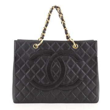 Chanel Grand Timeless Shopping Tote Quilted Caviar
