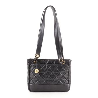Chanel Vintage Chain Tote Quilted Lambskin Small