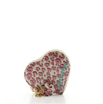 Louis Vuitton Heart Coin Purse Limited Edition Stephen Sprouse Leopard Monogram Vernis