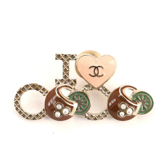 Chanel I Love Coco Brooch Metal and Enamel