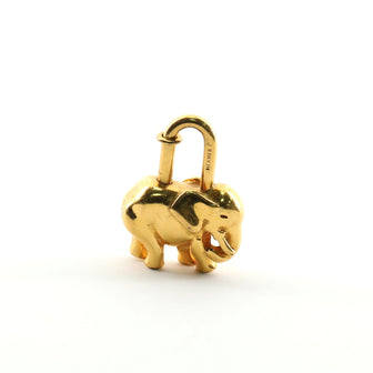 Hermes Elephant Cadena Lock Charm Metal