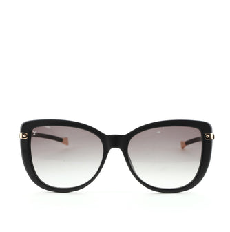 Louis Vuitton Charlotte Cat Eye Sunglasses Acetate with Monogram Canvas and Metal