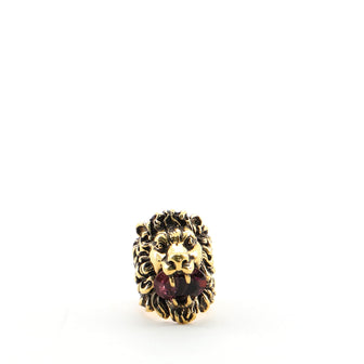 Gucci Lion Head Metal with Crystal
