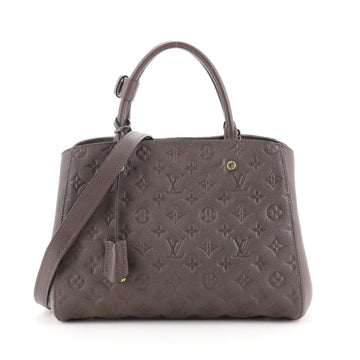 Louis Vuitton Montaigne Handbag Monogram Empreinte Leather MM