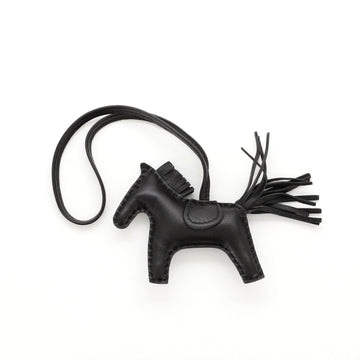 Hermes So Black GriGri Rodeo Bag Charm Leather PM