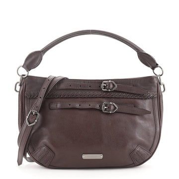 Burberry Belted Crossbody bag Leather with Whipstitch Detail Small