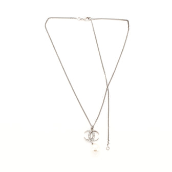 Chanel CC Dubai Moon Choker Necklace Crystal Embellished Metal with Faux Pearls