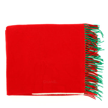 Chanel Italian Flag Shawl Cashmere