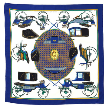 Hermes Les Voitures a Transformation Scarf Printed Silk 90