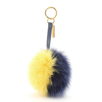 Fendi Pom Pom Bag Charm Fur