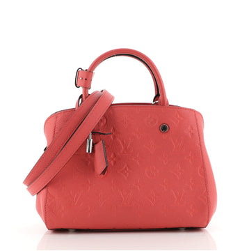 Louis Vuitton Montaigne Handbag Monogram Empreinte Leather BB