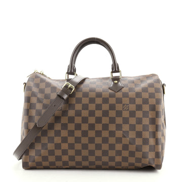 Louis Vuitton Speedy Bandouliere Bag Damier 35