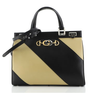 Gucci Zumi Top Handle Bag Diagonal Quilted Leather Medium