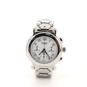 Hermes Kepler Chronograph Automatic Watch Stainless Steel 39