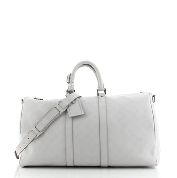 Louis Vuitton Keepall Bandouliere Bag Damier Infini Leather 45