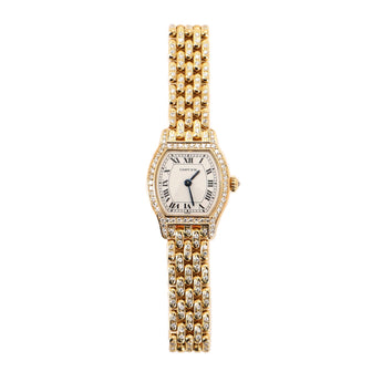 Tortue Quartz Watch Yellow Gold and Diamonds 20