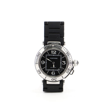 Cartier Pasha Seatimer Automatic Watch Stainless Steel and Rubber 41