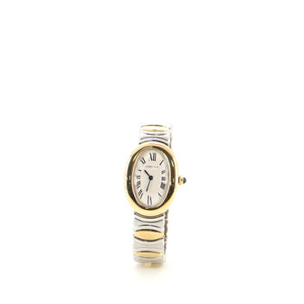 Cartier Baignoire Quartz Watch Stainless Steel and Yellow Gold 22
