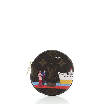 Louis Vuitton Round Coin Purse Limited Edition Monogram Canvas