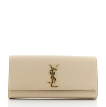 Saint Laurent Classic Monogram Clutch Leather Long