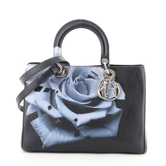 Christian Dior Diorissimo Tote Printed Leather Medium