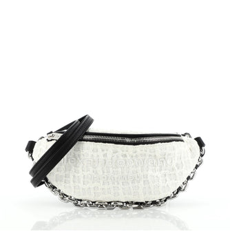 Alexander Wang Attica Waist Bag Tweed and Leather Small