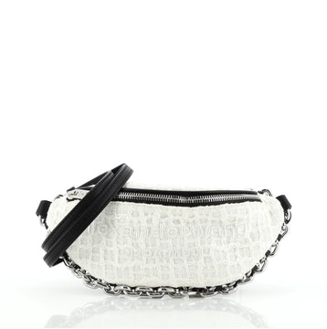 Alexander Wang Attica Waist Bag Tweed and Leather Small