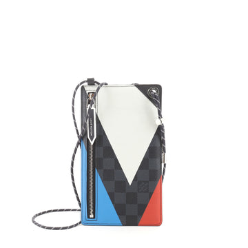 Louis Vuitton Pochette Phone Cordon Regatta Damier Cobalt