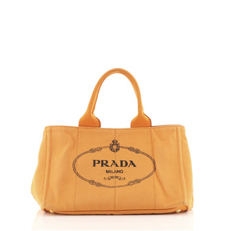Prada Canapa Tote Canvas Medium