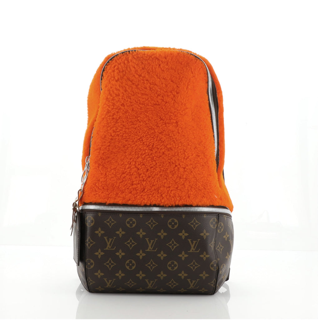 Louis Vuitton Marc Newson Backpack Shearling and Monogram Canvas