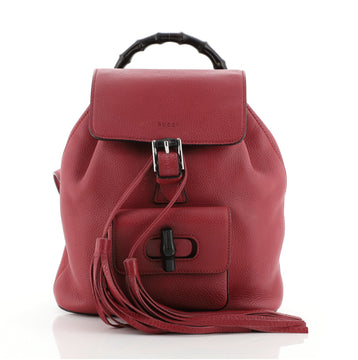 Gucci Bamboo Tassel Backpack Leather Mini