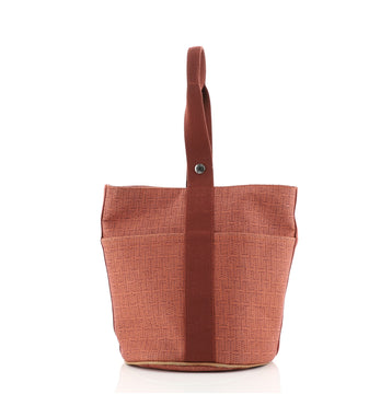 Hermes Saxo Handbag Toile MM