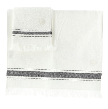 Hermes Hand Towel and Wash Cloth 2-Piece Set Terry Cloth