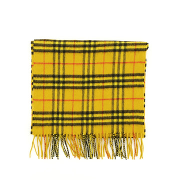 Burberry Fringe Scarf Vintage Check Cashmere