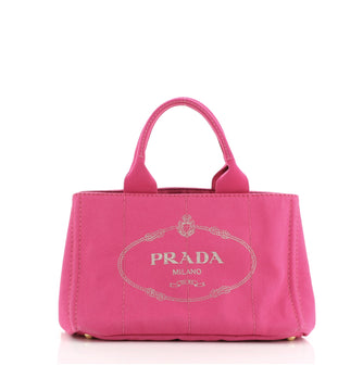Prada Canapa Tote Canvas Large