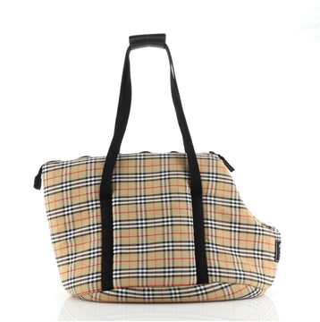 Burberry Dog Carrier House Check Canvas