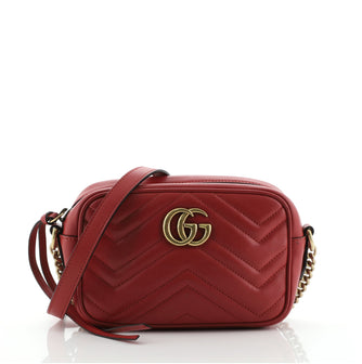 Gucci GG Marmont Shoulder Bag Matelasse Leather Mini
