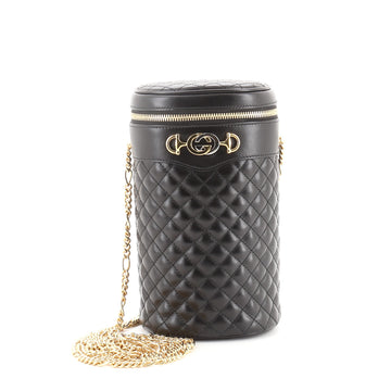 Gucci Zumi Cylindrical Belt Bag Quilted Leather