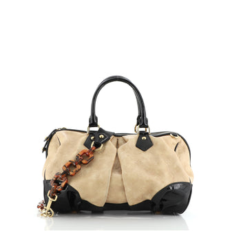Louis Vuitton Stephen Handbag Monogram Embossed Leather
