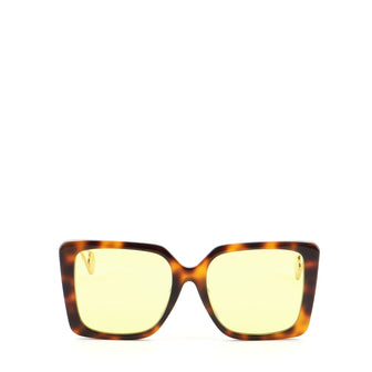 Gucci Square Sunglasses Tortoise Acetate