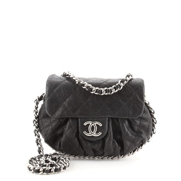Chanel Chain Around Flap Bag Quilted Leather Medium